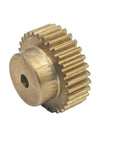 Beefy 0.7 Module Copper Spur Gear With 41 Teeth For Mechanical Transmission And Pinion Shaft 30.1mm Diameter 16mm Bore 12mm Thick
