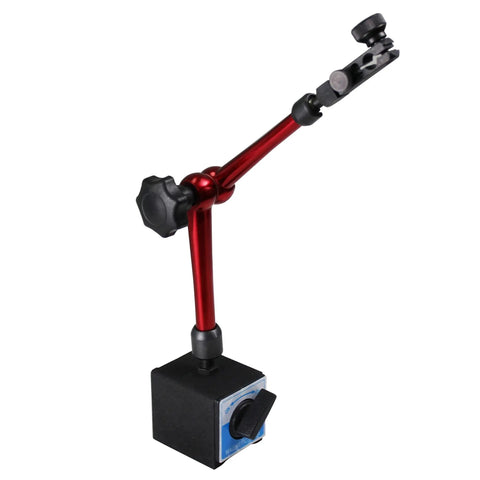 Heavy Duty Dial Indicator Magnetic Base Stand With Flexible Arm And Adjustable Holder For Three Eighths Inch Digital Dial Test Indicator Gauge Up To 132 Lbs Or 60 Kg Pull