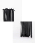 Dope Bicycle Spokes 14G 2Mm Diameter 36 Pack Steel Black And Stainless 80Mm To 297Mm Lengths With Copper Caps And Nipples