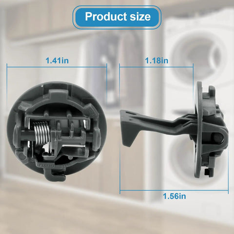 Washer Lid Lock Replacement Kit For Front Load Washers Door Latch Upgrade Compatible With MVW6230HW1 MVW6230HW2 MVW6230RHW0 MVW6230RHW1 And WTW Series Models WTW500CMW0 WTW5100HC0 WTW5100HC1 WTW5100HC2 Fits Whirlpool And Kenmore Units, 1.56in