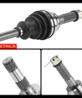 Close-up of Pair Rear CV Axle Shafts For Polaris Ranger 500 2007 2009 700 2007 800 2010 2017 6x6 Crew 700 XP 700 details