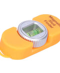 Vistreck Magnetic Stud Finder with Level Gauge for Easy Metal Detection, orange color, compact design, featuring a level gauge.