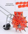 Handheld Seed Spreader Seeder For Garden with adjustable spacing and ten hole options