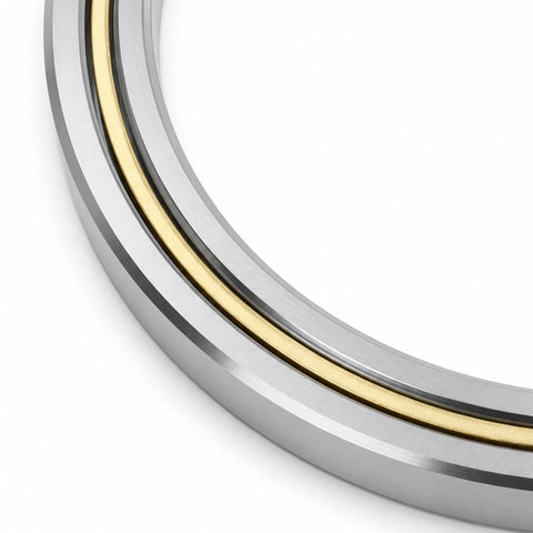 Precision Thin Section Roller Bearing 4.500 X 5.500 X 0.500 Inch For Robotics And Cnc Rotary Tables close-up view.