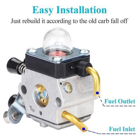 Premium Replacement Carburetor Kit For STIHL FS55 FS55R FS45 FS38 HL45 Weed Eater And Hedge Trimmer Rebuild Kit With Fuel Line