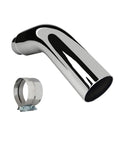 Chrome Exhaust Elbow Adapter 4 Inch To 6 Inch With Integrated Steel Clamp Leak Free Installation No Weldin Required for vehicles