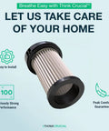Replacement Vacuum Filter Compatible With Eye Vac Ev Pmf Pre Motor System For Pro Cleaning Rigs to trap fine dust and improve air quality.
