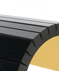 Heavy Duty Self Adhesive Garage Wall Corner Guard With Thick Eva Foam Pad To Shield Your Rig Door From Bad Hits And Bumper Scrapes Quick Peel Stick Edge Padding close-up of black thick EVA foam padding.