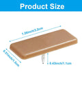 Plastic Nail In Drawer Slides 30 Pack Tack In Glide Replacement Heavy Duty Smooth Motion For Dresser Cabinet Desk Nightstand Easy DIY Fix To Make Stuck Drawers Glide Like A Champ, brown glide size 1.26x0.51x0.43 inches.