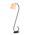 Oil Rubbed Bronze Floor Lamp With Elegant Scroll Design, Casual Modern Vibe For Living Rooms, Tall 55.75 Inches, sleek curved silhouette