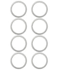8Pcs Beefed Up Rc Differential Shim Set For Armma 6s BLX Rc Cars Outer Diameter 16Mm Inner Diameter 13Mm Thickness 0.2Mm Steel Diff Spacer Silver