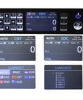 Display panel of Real Deal Touchscreen Money Counter Machine For Mixed Currency Bills With Integrated Thermal Receipt Printer And Smart Error Scanning Smooth Hustle Ready Daily Counting