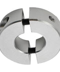 Heavy Duty Aluminum Alloy Double Split Shaft Collar 30mm Anodized Clamp Holds Secure On Soft Shafts And Low Load Tasks Rock Solid Stops Slipping Big Time Reliable Choice For Mechanics Who Skip Junk Items Breaking Under Pressure., 30mm aluminum alloy split shaft collar, front view