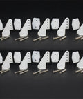Ten Sets Of Nylon RC Airplane Control Horns W13xL18xH25mm With Four Holes And Screws For Aileron And Rudder Linkages