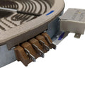 Close-up of 12 Inch Triple Haliant Surface Heating Element Replacement for Electric Range showing connectors and design.