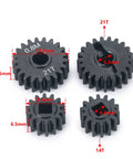 Steel Overdrive Portal Gears Set 0.8M 14T 21T Drive Gears For 1 To 10 Scale RC SCX10 Capra AXI03004 AXI03000 Upgrade
