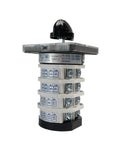 Five Position Changeover Rotary Switch YMZ12-32/4 660V 32A Four-Stage 4-Level Cam Switch, 16 Terminals, Side View