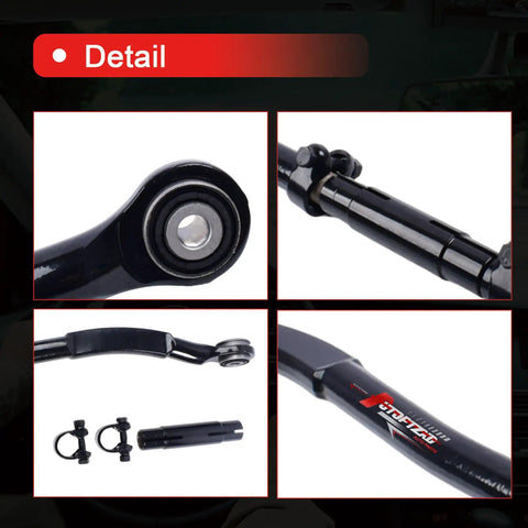 Beefy Forged Adjustable Front Track Bar For 0 To 5 Inch Lift On 2014 To 2024 Ram 2500 Bolt On Heavy Duty Steering Upgrade For Off Road Adventures Easy Install Precise Length Improved Alignment And Ride.