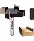 Boss Spoilboard Surfacing Slab Flattening Router Bit With Four Flutes, One Quarter Inch Shank, Includes Free Collet, Woodworking