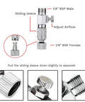 Airbrush Quick Disconnect Coupler With Release Valve Adapter, Includes Five Male Fittings, One Eighth Inch M To F, Easy Quick Change Tool