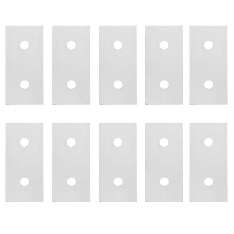 Aluminum Brace Bracket 10 Pack Two Hole Joining Plates For 2020 Aluminum Profiles Oxidized Finish 40mm X 18mm X 4mm