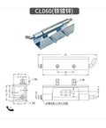Detachable Stainless Steel Electric Cabinet Hinge for Distribution Box Built Tough Heavy Duty Iron Galvanized Removable Concealed Door Hinge CL060