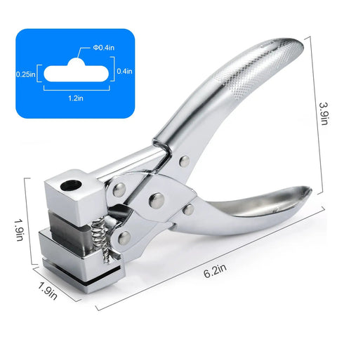 Butterfly Hole Punch Tool For DIY Projects Dope Handy Handheld Steel T Slot Punch Cutter Clamp Pliers dimensions