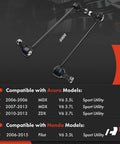 2 Pack Front Sway Bar Links Stabilizer Bar Links For Honda Pilot 2006 2015 Acura MDX 2006 2013 ZDX 2010 2013 shown with compatibility chart