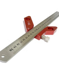 Top Shelf Woodworking Center Finder And Circle Scribe Packed With 45 90 Degree Layout Marks Plus Magnetic Measuring Tool for laying out cut lines.