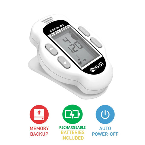 Ultra Portable Mini Rechargeable Digital Metronome With Speaker For Piano Guitar Saxophone Flute Violin Drums 30 To 260 BPM
