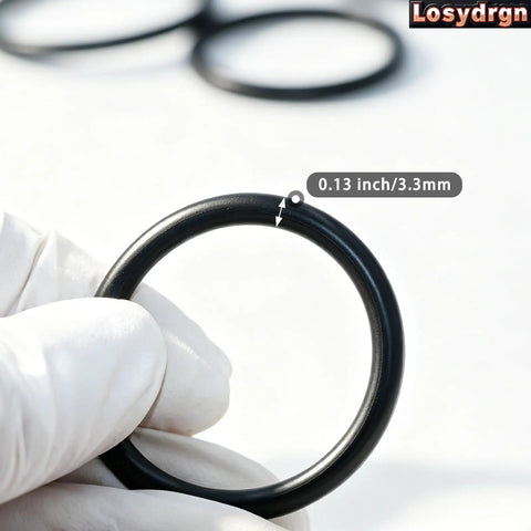 Close-up of a pre-greased O-ring from the Two Kit Pack Radiator Hose T Pipe O Ring Set For Ford F150 5.0L Mustang
