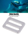 Heavy Duty Adjustable Buckle Fasteners 316 Stainless Steel Webbing Sliders Strap Keepers With Quick Release Clips 1 Inch Wide 10 Pack