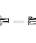 Three Handle Tub And Shower Remodel Kit For Price Pfister Verve Chrome Finish Restores Worn Tub And Shower Handles flanges and nipples