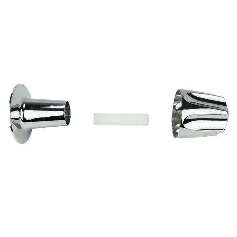Three Handle Tub And Shower Remodel Kit For Price Pfister Verve Chrome Finish Restores Worn Tub And Shower Handles flanges and nipples