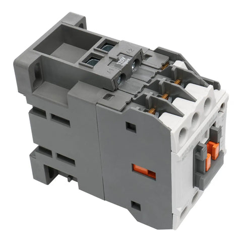 Beefed Up Heavy Duty Magnetic Contactor 3 Pole 40A Ith With 110/120V AC Coil, 18A AC-3 Rating, UL Listed, DIN Rail Mount