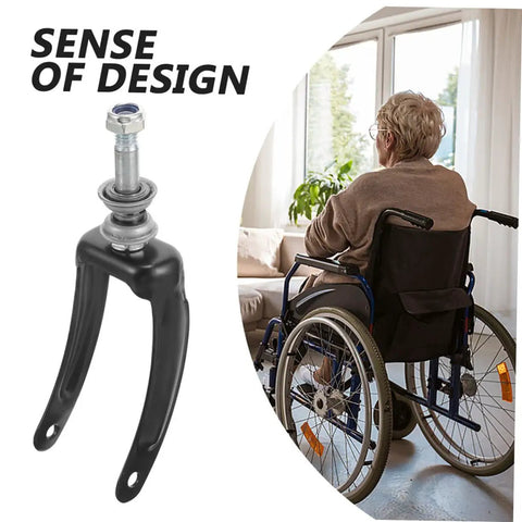 2 Pack Wheelchair Front Fork Bracket With Replacement Bearings For Heavy Duty Metal Wheel Mount Zero Hassle Setup Rolls Slick And Steady Top Shelf Mobility Upgrade