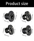 Grab This Epic 4 Pc Low Profile Socket Adapter Set For Serious Ratchet Impact Work With Recced Square Drive And Strong Magnets To Stop Striping And Slippage Totally Solid Stainless Steel Gear Your Mechanic Crew Will Love. four low profile stainless steel socket adapters with size labels
