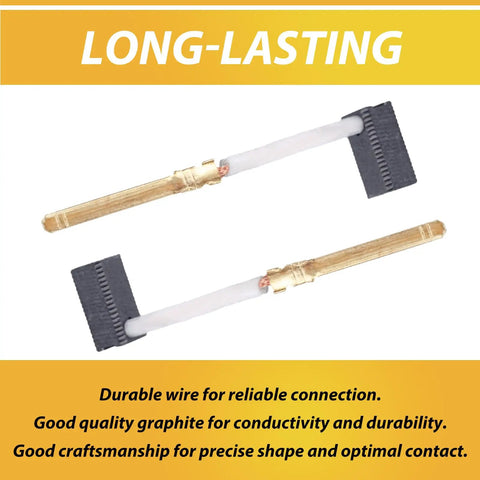 Ten Pack Heavy Duty Carbon Brush Replacement For Electric Motors And Table Saws With Easy Swap Graphite Cores and durable connections.