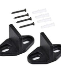 Barn Door Floor Guide 2 Pack, Sliding Door Bottom Guide Floor Mount, Concealed T Shape Guide in matte black with screws included