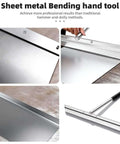 15.25 Inch Sheet Metal Hand Hemmer Built Tough Alloy Steel Hand Seamer With 1 Inch Fold Depth and PVC Grip displayed on table