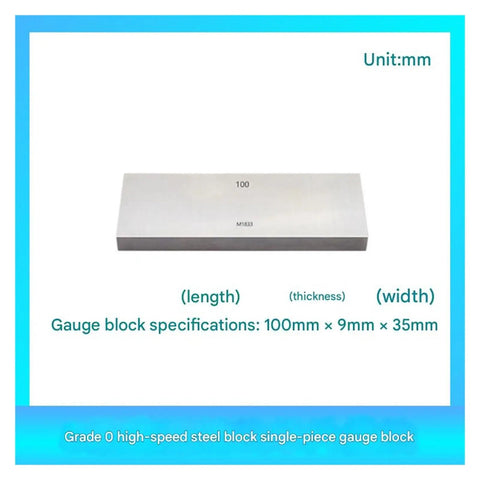 100mm Precision Steel Block Gauge For Calibrating And DIY Home Workshop Heavy Duty Beast Gage Block Square Gauge Caliper Micrometer Grade 0