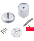 Heavy Duty Adjustable Stainless Steel Furniture Legs Rock Solid Round Metal Table Support Feet With Screws Hella Sturdy For Couches Desks And Cabinets 4 Pack components with screws and steel bolt