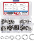 Heavy Duty Stainless Steel Wave Washer Kit 350 Piece Assortment For Gaskets And Spacers, 7 Common Metric Sizes M3 M4 M5 M6 M8 M10, Rust Resistant 304 Grade, Built For Machinery, Outdoor, DIY Projects And Marine Gear. Open metric wave washer assortment box with sizes M3 to M12