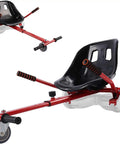 Hoverboard Seat Attachment Converts Six And A Half To Ten Inch Self Balancing Scooters Into A Fun Go Kart Ride Red Easy Install Seat Kit