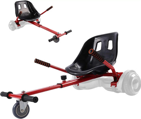 Hoverboard Seat Attachment Converts Six And A Half To Ten Inch Self Balancing Scooters Into A Fun Go Kart Ride Red Easy Install Seat Kit