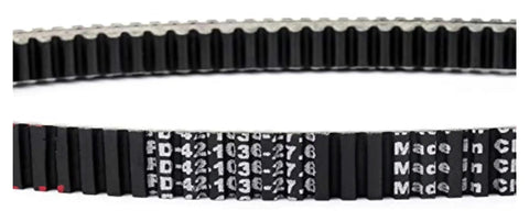 High Mileage V-Drive Belt For Kymco X-Sighting 500i R Motorbike Oil heat resistant transmission part, black with textured surface.