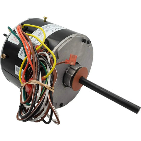 HVAC Condenser Motor One Quarter HP 1 Phase 1075 RPM 208 To 230 Volt Replacement with attached wires and capacitor