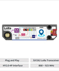 Front view of LoRa 1262 Long Range Module With SX1262 Chip And AT6668 GNSS For Cardputer, showing connectors and labels.