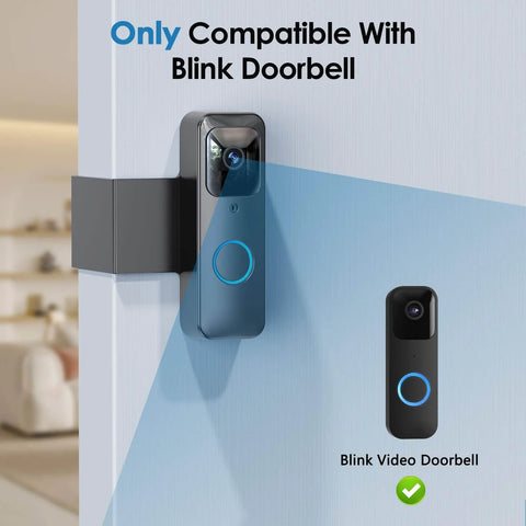 All Metal Anti Theft Doorbell Mount For Blink Video Doorbell 1st Gen Not For 2nd Gen No Drill Installation And Not Block Motion Sensor