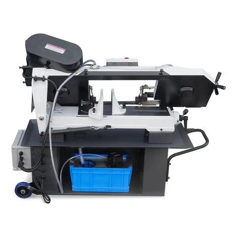 9 Inch Metal Cutting Band Saw With 4 Speed Settings 1.5HP Dual Voltage 115V And 230V Prewired Hydraulic Feed Coolant System